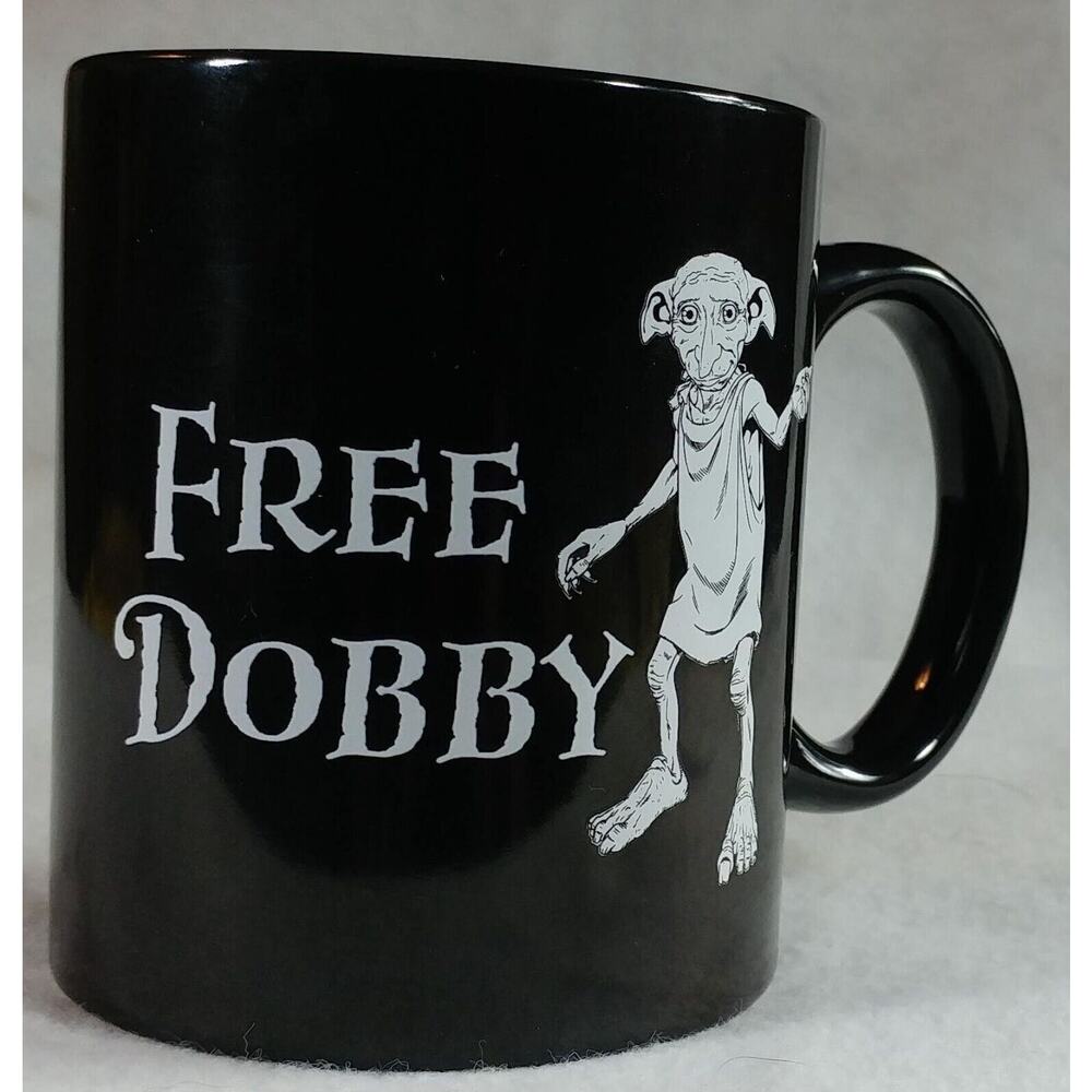 Harry Potter Free Dobby 12 oz Coffee Mug Black Paladone House Elf